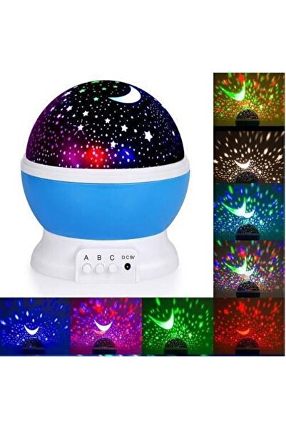Genel Markalar Dekoratif Çocuk Odası Gece Lambası Led Projeksiyon Gece Lambas...
