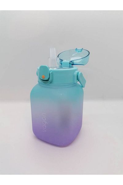 Vagonlife قارورة 1100 مل مع قش فيروزي Vgn2275p