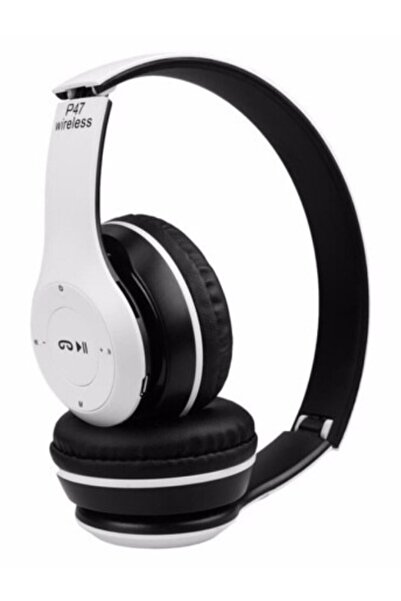 İlkDağ P47 Wireless Mat Beyaz Bluetooth 5.0 Edr Kablosuz - Extra Bass - Kafa ...