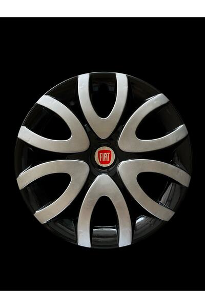 Safran Fıat Logolu 15’ınc 4’lü Siyah Gri Jant Kapağı