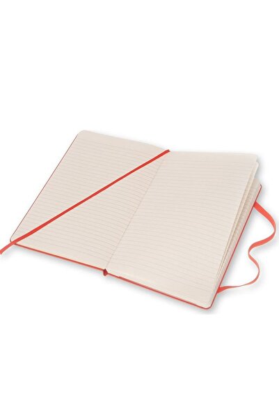 Moleskine Xlarge Kırmızı Sert Kapak Çizgili Defter 192 Sayfa
