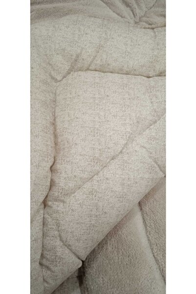 umuttex Goldrise Beige Double Wellsoft Yogan - Double Sided Patterned Fabric (195*215)