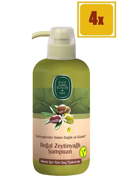 Eyüp Sabri Tuncer Natural Olive Oil Shampoo 600 ml 4 Pieces