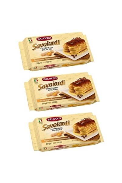 Balocco Savario Kedi Dili Bisküvi 200 Gr X 3 Adet