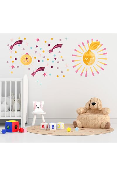 Aysprint Set de autocolante Happy Sun