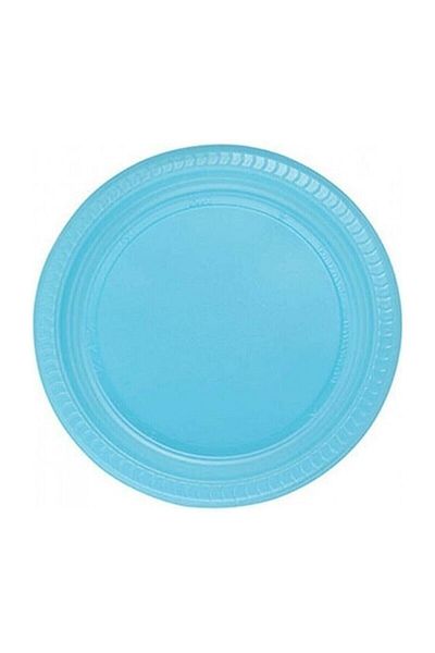 party mix Plastic 22 Cm Blue Plate