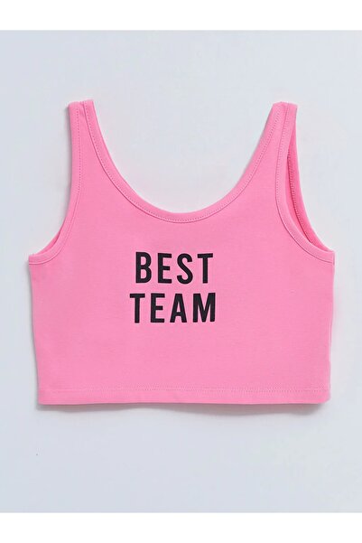 LC Waikiki Cotton Girl's Athlete - Crew Neck and Printed Design