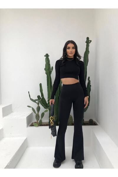 Bbeox Ispanyol Paça Tayt Pantolon