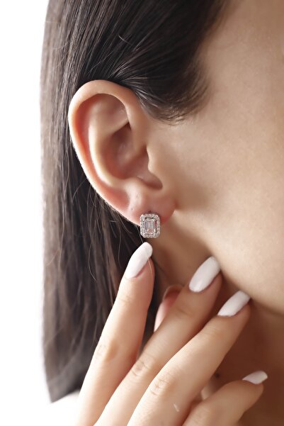 SARIASLAN Kadın Baget Taşlı Gümüş Küpe