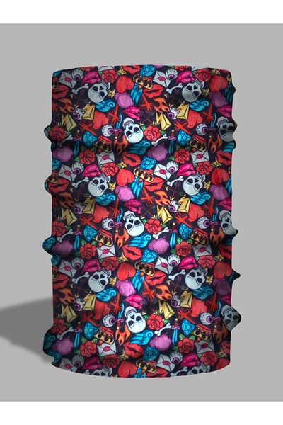 LU&MA Skull Patterned Neck Collar - Paphos