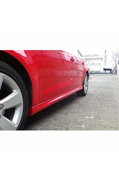 HasAkman Audi A3 Hb 8v Sport Marşpiyel Seti Mat Siyah Plastik 2012 2013 2014 2015 2016 2017Uyumlu