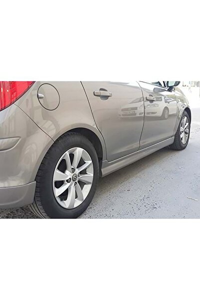 HasAkman Opel Corsa D Sport Yan Marşpiyel Seti Mat Siyah Plastik 2006 2007 2008 2009 2010 2011 2012 Uyumlu