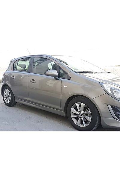 HasAkman Opel Corsa D Sport Yan Marşpiyel Seti Mat Siyah Plastik 2006 2007 2008 2009 2010 2011 2012 Uyumlu