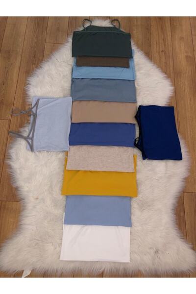 EBRULİ BUTİK06 12-pack Undershirt with Rope Strap