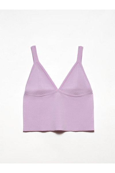 Dilvin Women's Lilac Strappy Tank Top 2620