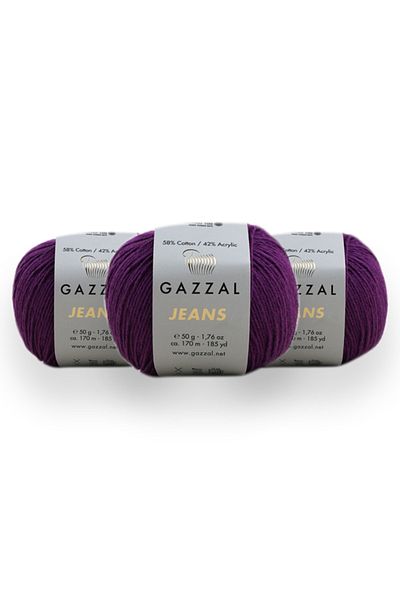 Gazzal Τζιν 50 Gr 3 Πακέτο Amigurumi Punch Πλεκτό Χέρι Taka Yarn (1145 Jns)