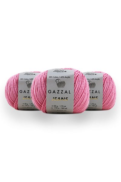 Gazzal Τζιν 50 Gr 3 Πακέτο Amigurumi Punch Πλεκτό Χέρι Κλωστή Taka Yarn (1143 Jns)