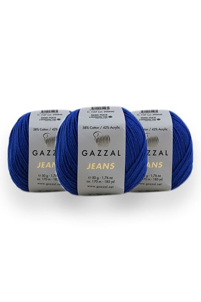 Gazzal Τζιν 50 Gr 3 Πακέτο Amigurumi Punch Πλεκτό Χέρι Κλωστή Taka Yarn (1157 Jns)