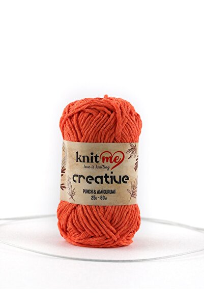 knitme Creative 25 gr 100% βαμβάκι Amigurumi Punch Πλεκτό σκέλος χειροποίητης πλέξης Taka Yarn (1010)