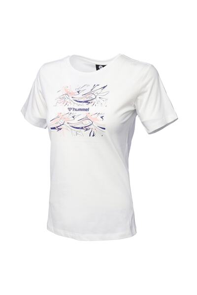 hummel Γυναικείο λευκό μπλουζάκι