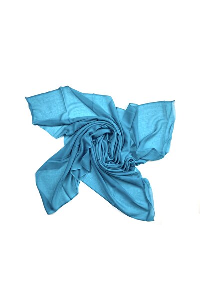 Naz Ipek Pamuklu Düz Turkuaz Renk Oyalanacak Yazma 100x100