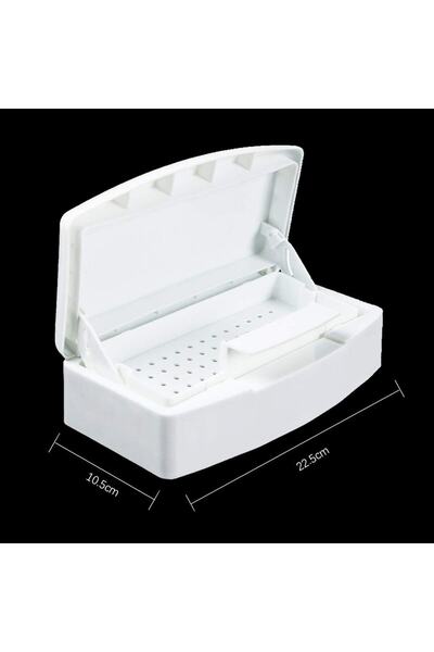 Nail Republic Çift Bölmeli Manikür Pedikür Aletleri Sterilizasyon Kutusu