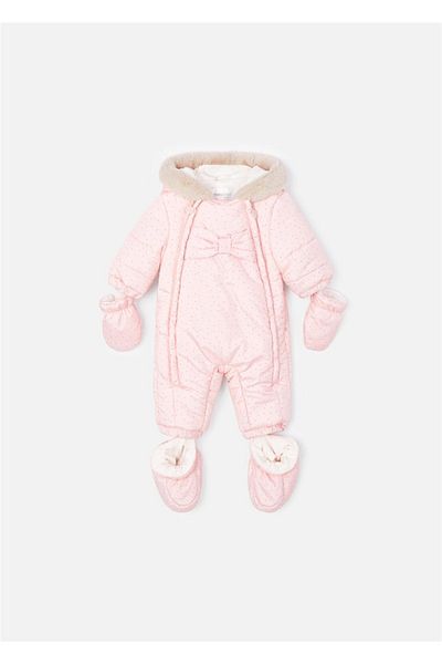 MAYORAL Pink Astronaut Baby Jumpsuit - 2606