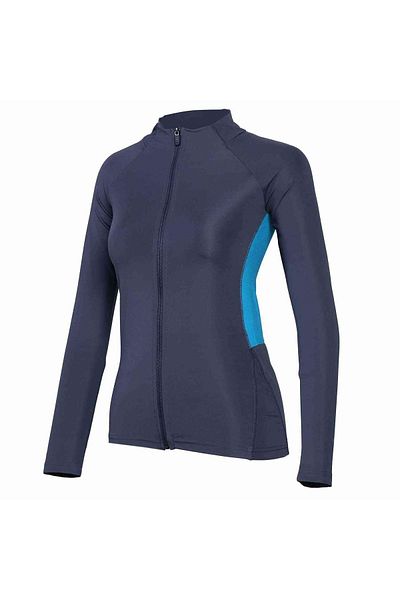 hummel Women's Navy Blue Zipper Sweatshirt