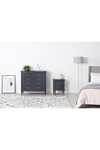 Romano Dizayn Vintage Komodin Rmn 5302, Mavi