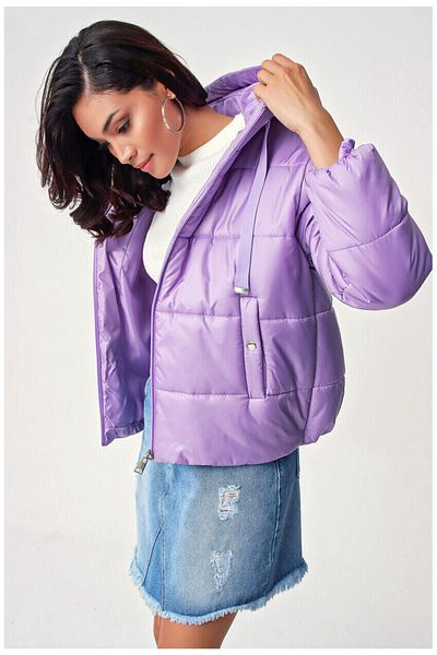 ubmbutik Jachetă pufă cu glugă - Liliac