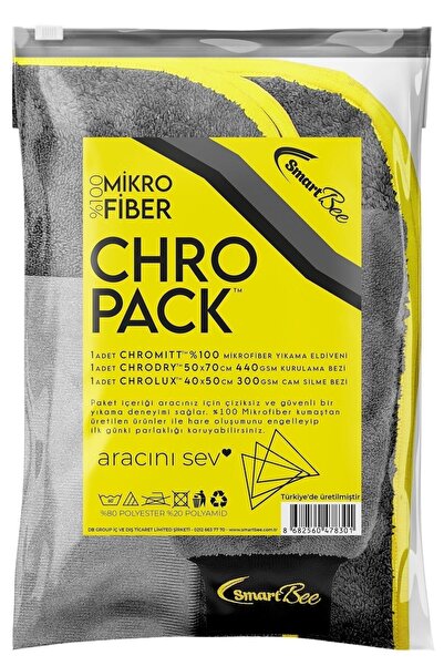 SmartBee Chropack Mikrofiber Oto Yıkama Paketi