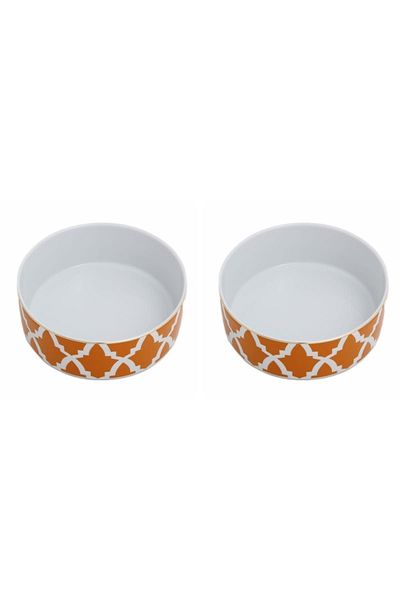 Porland Morocco Pattern Orange Bowl 18cm 2-pack 04ap021499