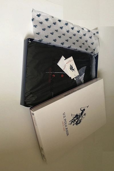 U.S. Polo Assn. Ανδρικές πιτζάμες 3 τεμαχίων Dowry Özek σε κουτί, 100% βαμβακερές ανδρικές πιτζάμες 3 τεμαχίων