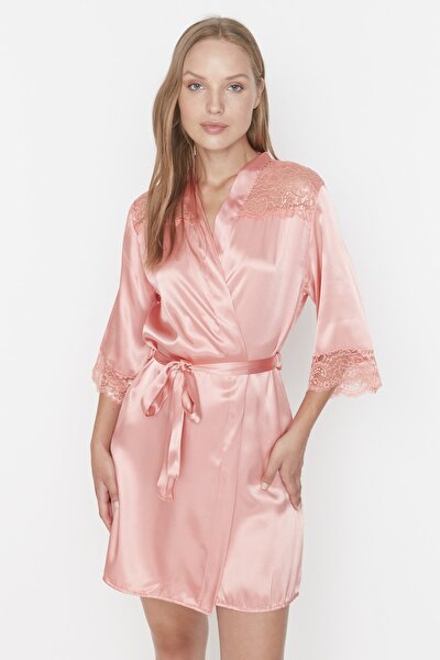 Trendyol Collection Dressing Gown - Pink - Midi