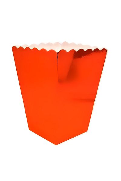 Mini Parti Metallic Red 8-Piece Mini Party Store Corn Box