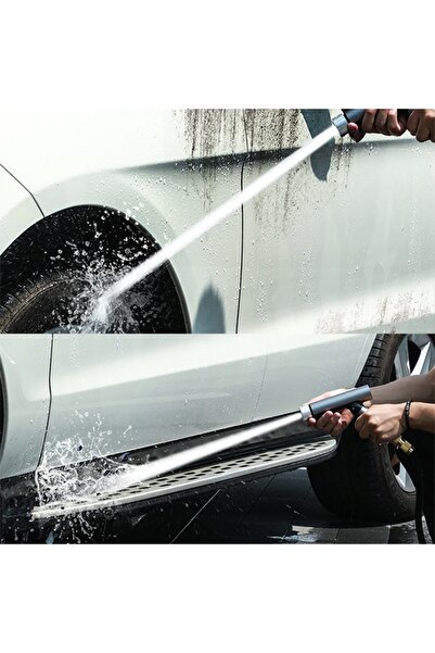 Baseus 15 Metre Sihirli Araç Yıkama Bahçe Sulama Hortumu Simple Life Car Wash Spray Nozzle