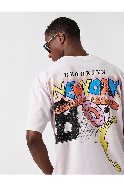Koton New York Printed Oversize T-Shirt