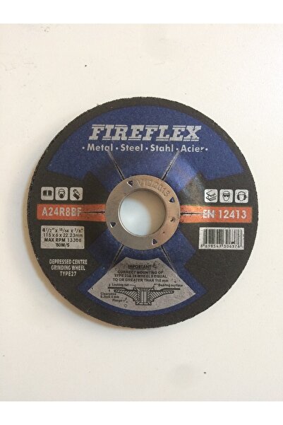 FİREFLEX 115 Mm 6 Mm Çabak Alma Taşlama Taşı 2 Adet