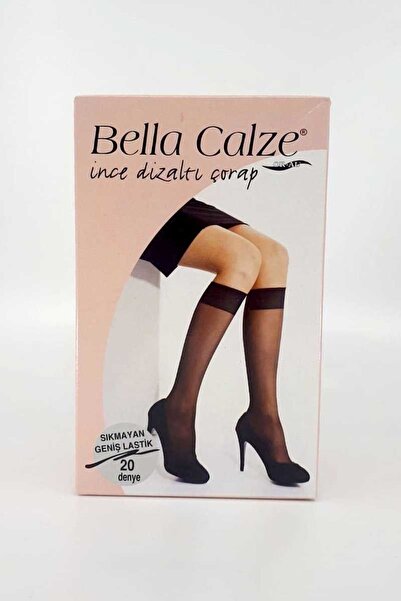 Bella Calze 6 Pack Women's Thin Black Color Knee High Socks