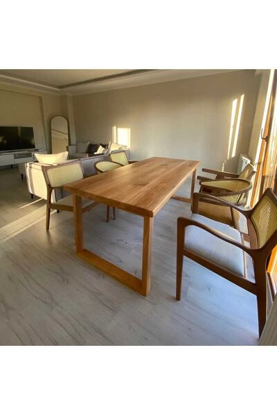 MORCEVİZ Modern Tasarım Kestane Masa