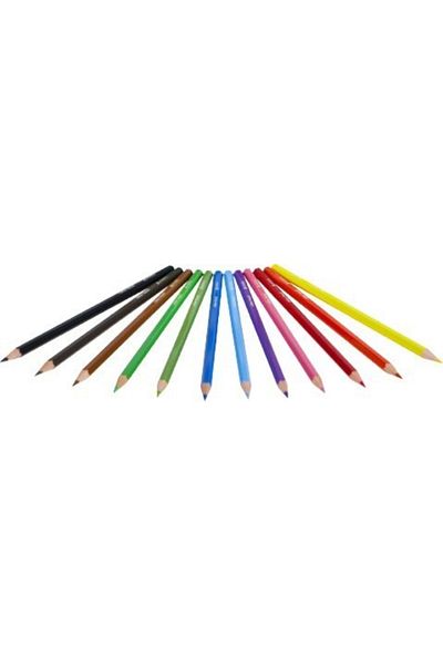 Adel Cardboard Box Crayons 12 Colors Full Size