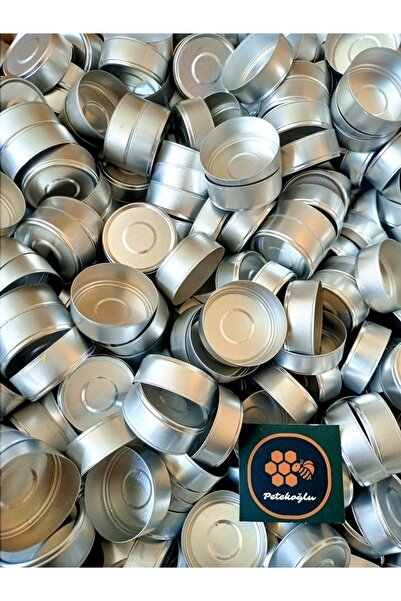 Petekoğlu (50 ADET) Boş Alüminyum Tealight Mum Kabı Standart Boy