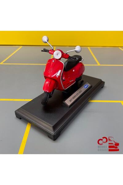 WELLY Vespa Gts 2017 1/18 Ölçek *c&c Model Garage* Diecast Metal Model Motosiklet