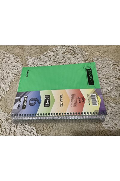 ÇINAR DEFTER Uni Note 6 Kareli+3 Çizgili /spiralli /ayraçlı /a4 Defter