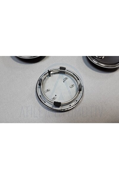 Fabrikasyon 4 X Audi A3 8p 8v 2003-2013 Çelik Jant Göbeği 68mm Takım Siyah