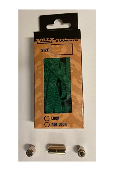 POLLY FOOTCARE GÜLEN AYAKLAR Metal Vidalı Kilitli Yassı Elastik Ayakkabı Bağcığı