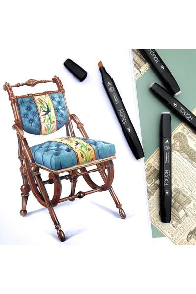 Poli Art Design كراسة الرسم "Caleidoscope الشرقية" مقاس A5 (للمرسم والرسومات) إصدار محدود