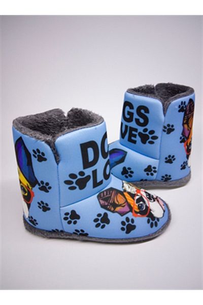 Settimo Blue Dog Printed Slippers