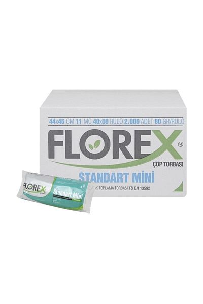Florex Standard Mini Size 44x45 Garbage Bag/Bag - 50 Rolls
