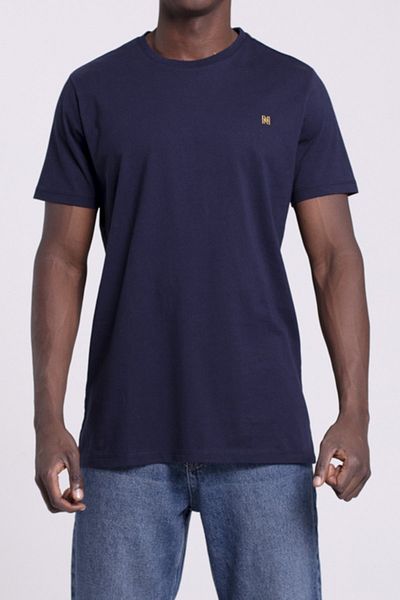 NORFOLK Βιολογικό βαμβάκι Navy Blue Basic T-shirt Vigo